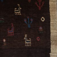 Rug# 6963, Vintage Gabbeh, nomadic Qashaqai tribe, circa 1960, size 186x88 cm (2)