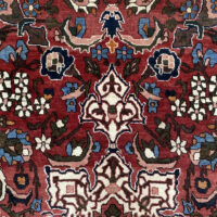Rug# 7222A, antique Mobarakeh Isfehan, circa 1920, rare, restored, natural dyes, Persia, size 196x143 cm (4)