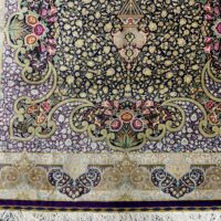 Rug#10303, Persian Qum, circa 1980, pure Caspian silk, signed pce, rare, Persia, size 200x130 cm (3)