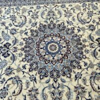 Rug#10340, Persian Nain 9LA, circa 1975, fine wool & silk pile, rare, Persia, size 357x245 cm (5)