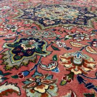 Rug#10411, Mid century Tabriz , wool and silk pile, circa 1960, 500K kpsqm, restored, Rare piece, Persia, size 200x137 cm (7)