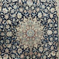 Rug#10565, Persian Nain Tudeshk, circa 1945, fine wool & silk pile, rare & collectable, Persia, size 390x210 cm (6)