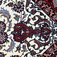 Rug# 1001T, Superfine Isfehan, Fine wool & silk pile on full silk foundation, size 160x111 cm, Persia (4)