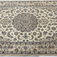 Rug# 10222, 6LA Nain , Silk inlay c.1980, 1 million KPSQM, Persia, size 222x147 cm (5)