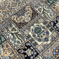 Rug# 10337, Superfine 6LA Nain, circa 2000, superfine wool & silk pile, rare, Persia, size 230x151 cm (5)