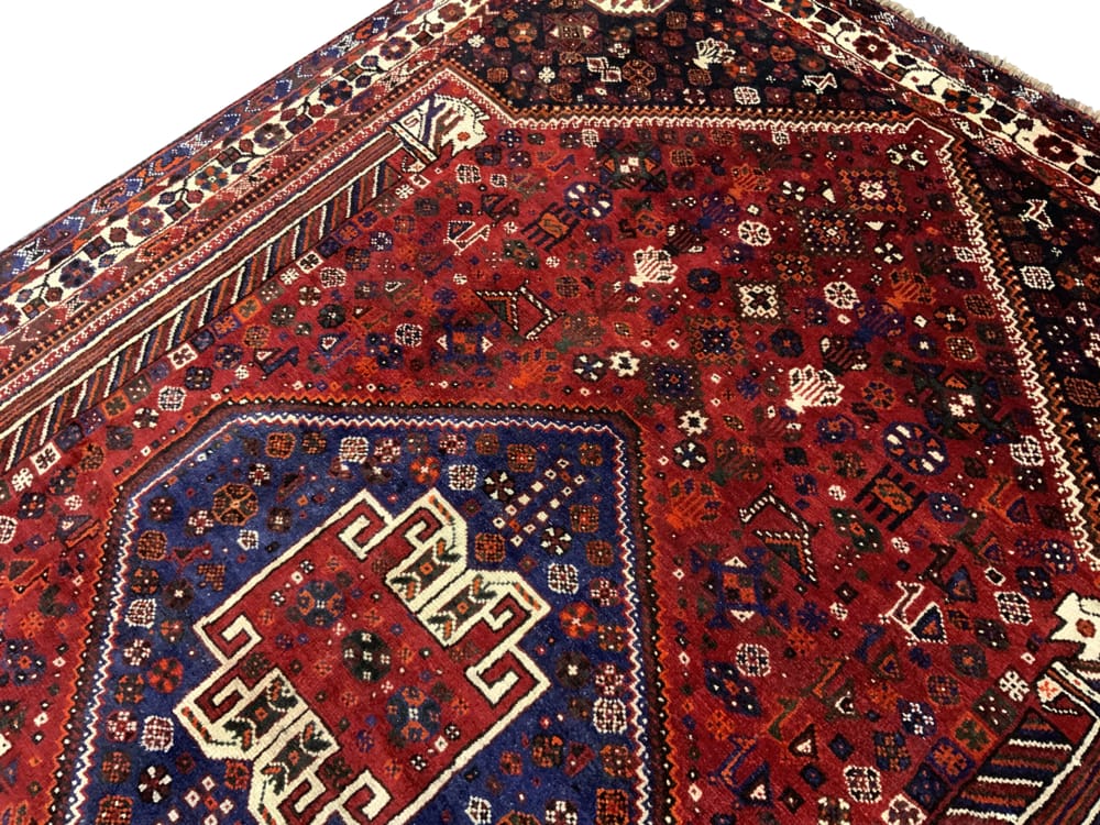 Rug# 10445, Nomadic Qashqai- Arabweavei, mid 20th c, all wool, Persia, size 302x210 cm (4)