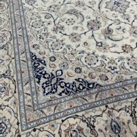 Rug# 10449, Persian Nain , very fine 6LA quality, wool & silk pile, c.1965, 850K kpsqm, rare & durable, Persia, size 408x308 cm (6)