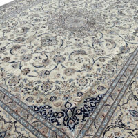 Rug# 10449, Persian Nain , very fine 6LA quality, wool & silk pile, c.1965, 850K kpsqm, rare & durable, Persia, size 408x308 cm (7)