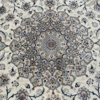 Rug# 10449, Persian Nain , very fine 6LA quality, wool & silk pile, c.1965, 850K kpsqm, rare & durable, Persia, size 408x308 cm (8)
