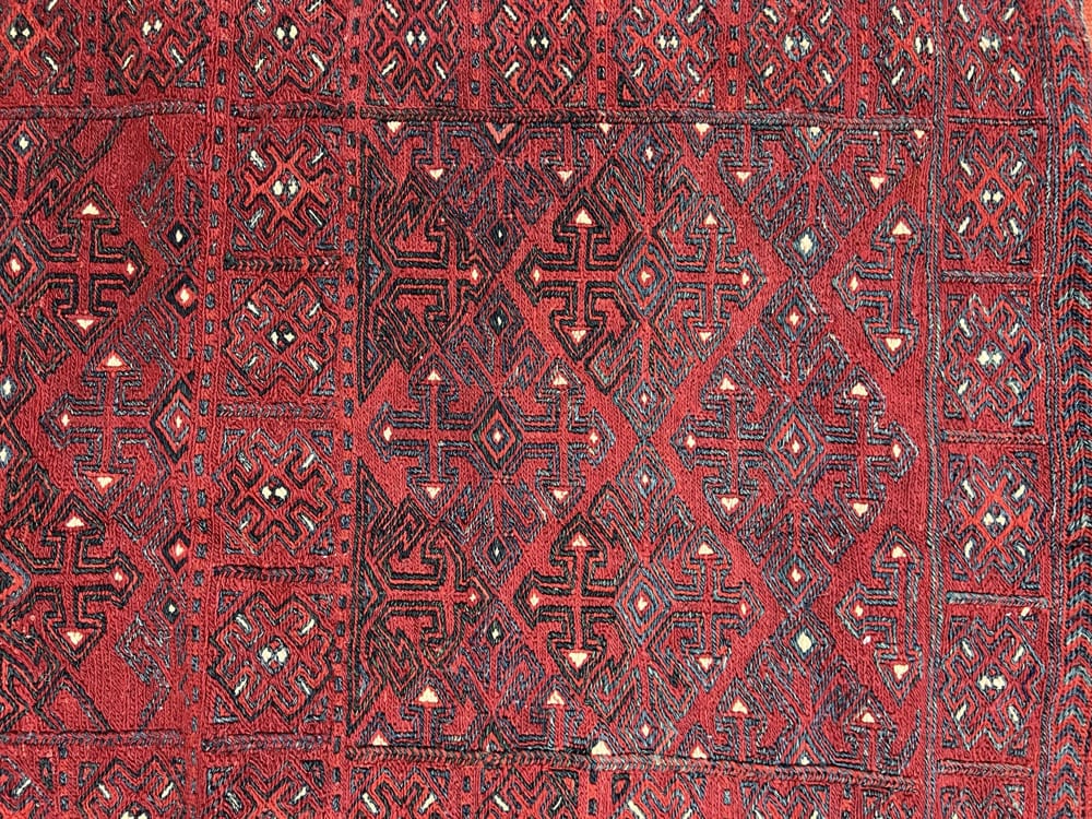 Rug# 10465, Azarbaiejan Sumak, Nomadic weave Khorjeen face or small Tached, , local wool, circa 1940, rare, Size 192x58 cm (1)