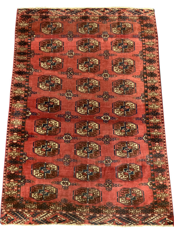 Rug# 10535, Antique Tekke-Turkaman, circa 1900, restored, Rare & collectable, Persia, size 145x101 cm (2)