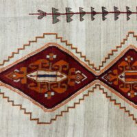 Rug# 10623 Nomadic Qashqai- Gabbeh, mid 20th century, all wool, Persia, size 245x187 cm (3)