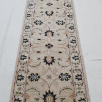 Rug# 24170, Afghan Turkaman weave 19th c Sultanabad design, rare, size 379x72 cm, RRP $3000, on special $990 (2)
