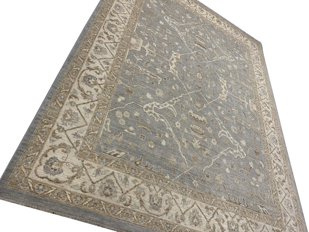 Rug# 26071, Peshawar Chobrang, 19th c Ziegler design , HSW pile, Pakistan, size 307x234 cm RRP $5900