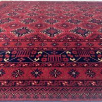 Rug# 26155, Afghan Ersari weave, inspired by antique Ensi rug designs, fine wool pile, Size 418x311 cm (4)