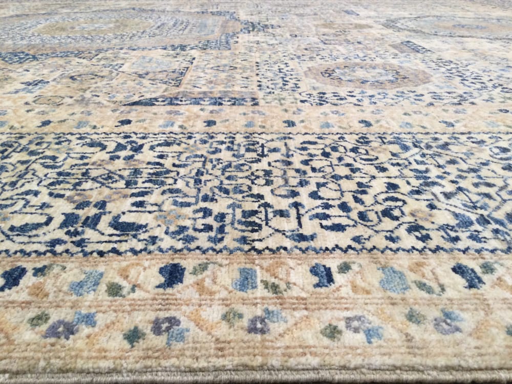 Rug# 26366, Turkaman weave Afghan, 15th century Mamluk inspired, hand spun wool, Vegetable dyes, size 423x300 cm (5)