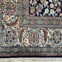 Rug# 31212, Fine Srinagar, 100% silk pile on a cotton warp and weft, Tree of life design,, Kashmir , India, Size 192x126 cm (3)
