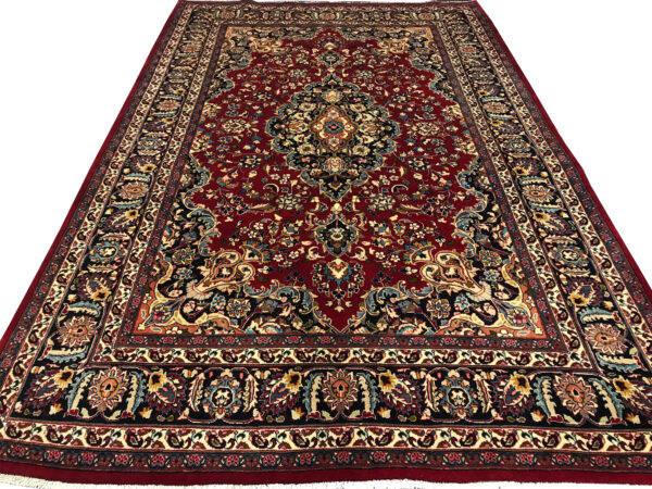 Rug# 6013, Vintage Khorasan-Kashamar, circa 1970, very good condition, very durable, Persia, size 295x200 cm (5)