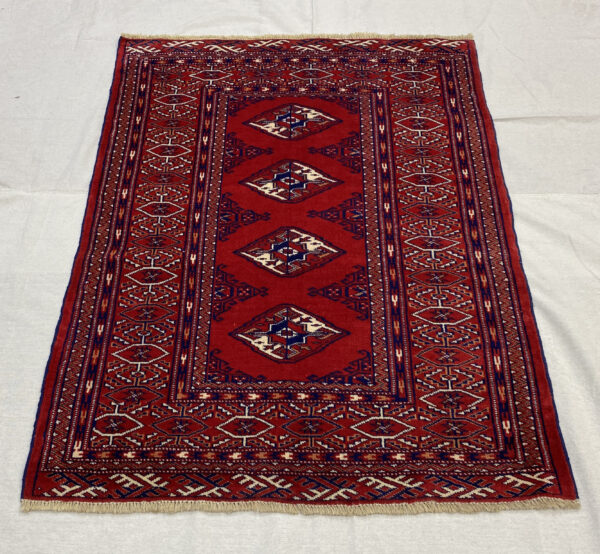 Rug# 6670, tribal Turkaman Bag-face , Gonbad c.1970, Persia, size 130x97 cm, RRP $900 , Spercial sale $270 (2)