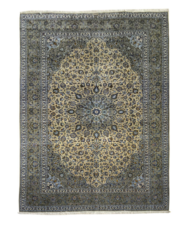 Rug#10344, Persian Kashan, circa 1960, fine wool pile, rare piece, very durable, Persia, size 407x296 cm (1.1)