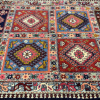 Rug#10365, Yalameh-Aliabad, circa 1990, all wool, Rare piece, south Persia, size 160x102 cm (5)