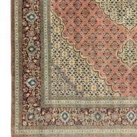 Rug#10621, Persian Tabriz 50 Raj, circa 1975, superfine wool & silk pile, rare piece Persia, size 200x152 cm (4)