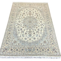 Rug#10627, Persian Nain 9LA, circa 1980, fine wool & silk pile, rare, Persia, size 351x252 cm (2)
