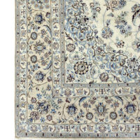 Rug#10627, Persian Nain 9LA, circa 1980, fine wool & silk pile, rare, Persia, size 351x252 cm (4)