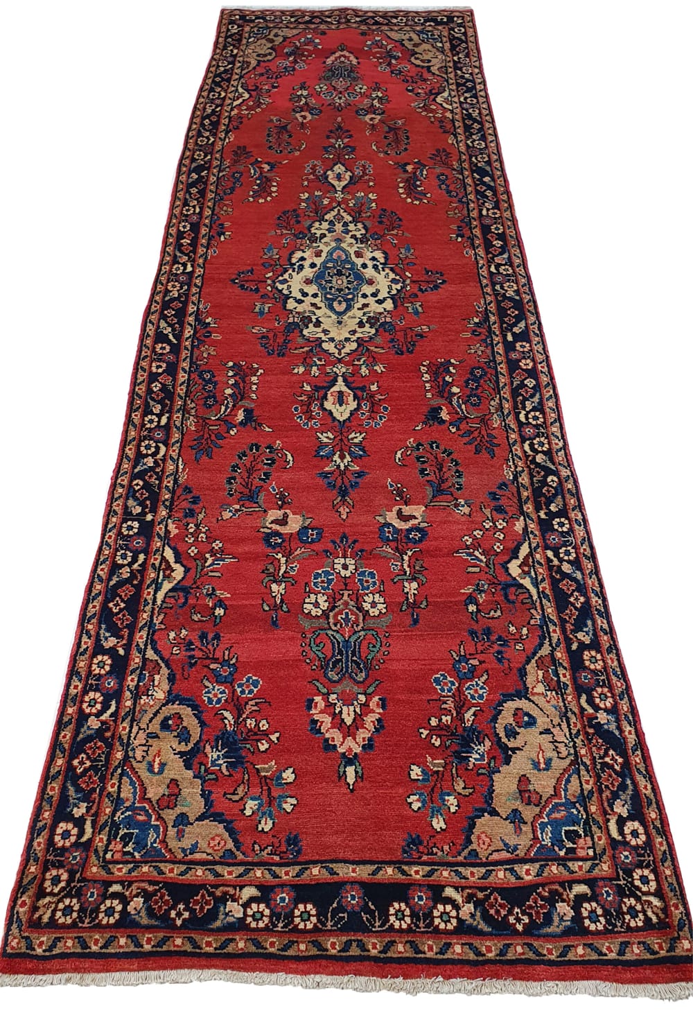 Rug# 8017, Hamedan Mehraban, circa 1960, very durable, Persia, size 376x103cm