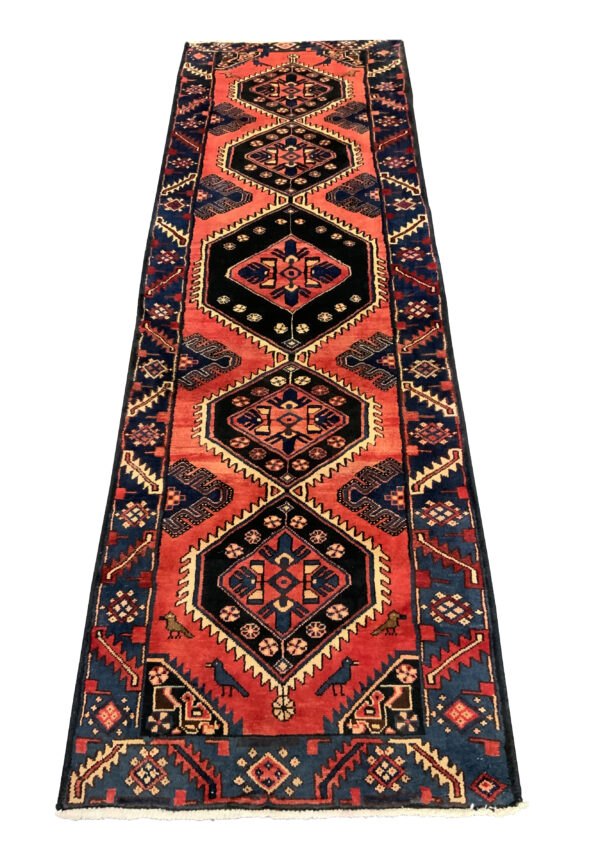 Rug#10354, Afshari weave Kurdi, circa 1960, Rare piece, Hamedan-Persia, size 288x88 cm (2)