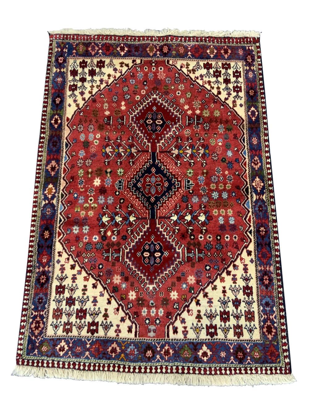 Rug#10366, Yalameh-Talkhoncheh, circa 1980, all wool, Rare piece, south Persia, size 142x100 cm (2)