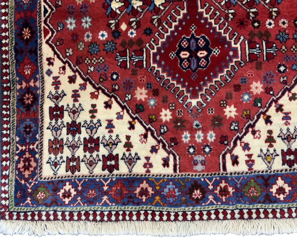 Rug#10366, Yalameh-Talkhoncheh, circa 1980, all wool, Rare piece, south Persia, size 142x100 cm (4)