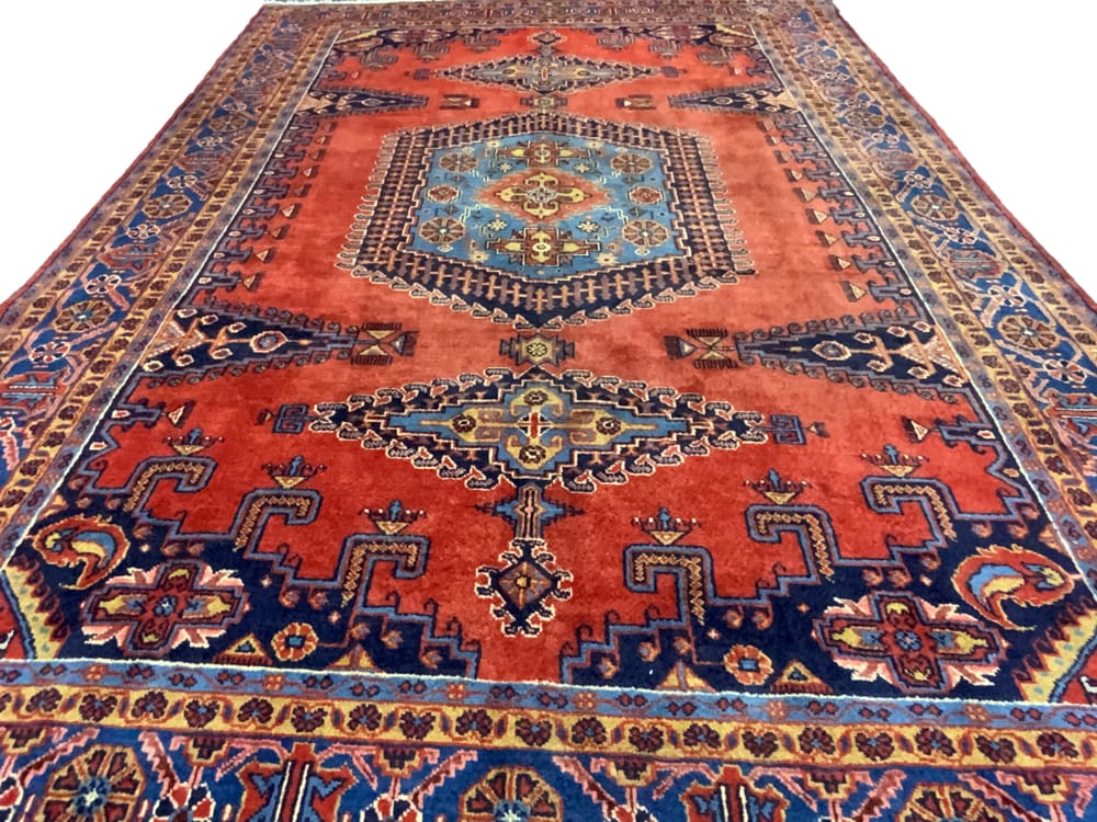 Rug#10559, Persian Viss-Sarouk, circa 1960, wool pile, very durable, Rare, Persia, size 340x242 cm (8)