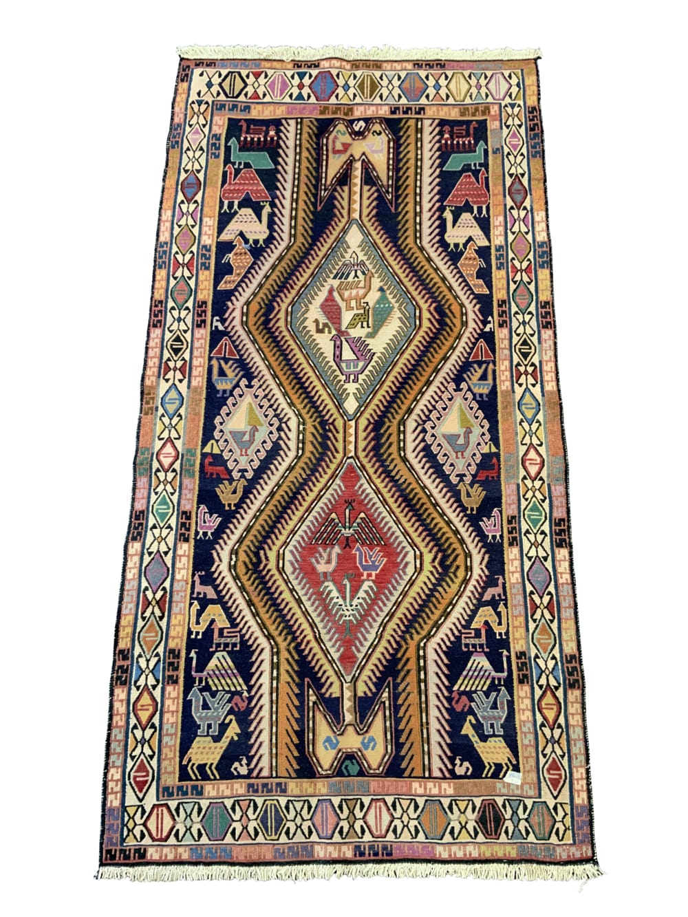 Rug# 10509, Kurdi Quchan Saumak, nomadic, circa 1950, Persia, size 192x100 cm (1)