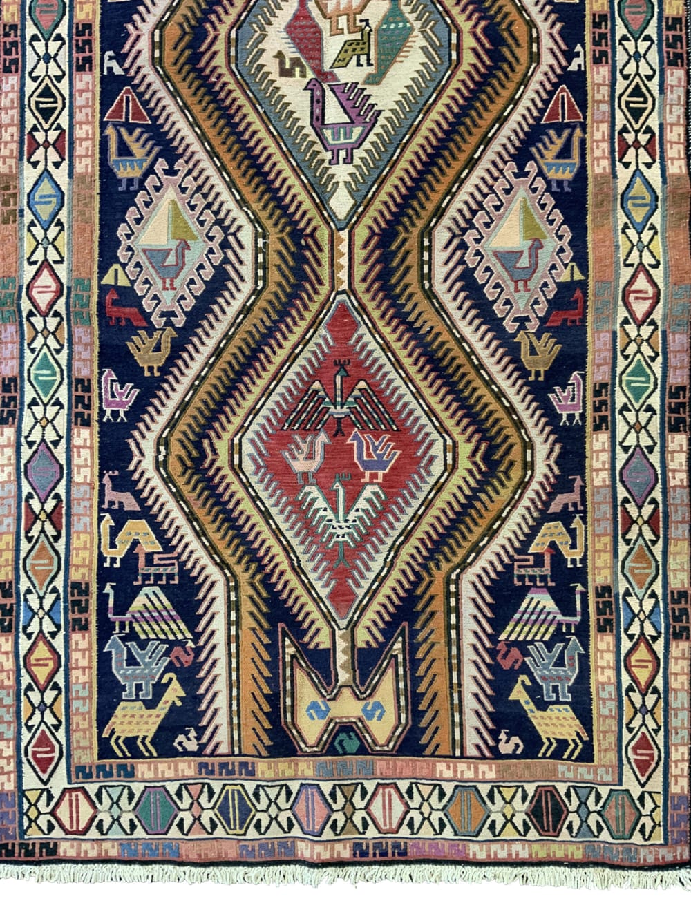 Rug# 10509, Kurdi Quchan Saumak, nomadic, circa 1950, Persia, size 192x100 cm (8)