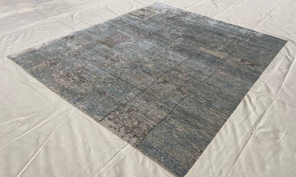 Rug# 30767, Tibitan weave Himalayan Transitional, inspired by Europe rug designers, wool and bamboo silk , India, size 298x241 cm (5)