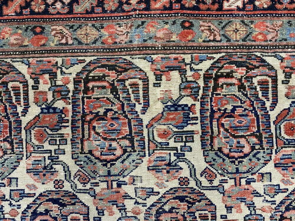 Rug# 6362, Antique Malayer, Kurdi weave, stylized Paisley, circa 1900, restored, Persia, size 190x110 cm, RRP $4000 , Spercial sale $850 (5)