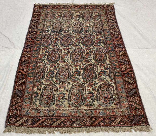 Rug# 6362, Antique Malayer, Kurdi weave, stylized Paisley, circa 1900, restored, Persia, size 190x110 cm, RRP $4000 , Spercial sale $850 (6)