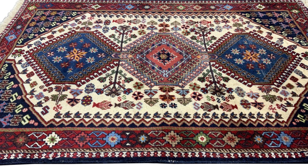 Rug#10364, Yalameh-Aliabad, circa 1990, all wool, Rare piece, south Persia, size 149x97 cm (4)