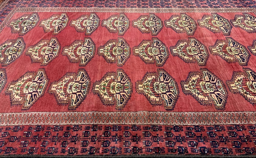 Rug#10554, Mid century Superfine Turkaman, Tekke clan, circa 1950, all wool, Rare piece, Persia, size 178x100 cm (5)