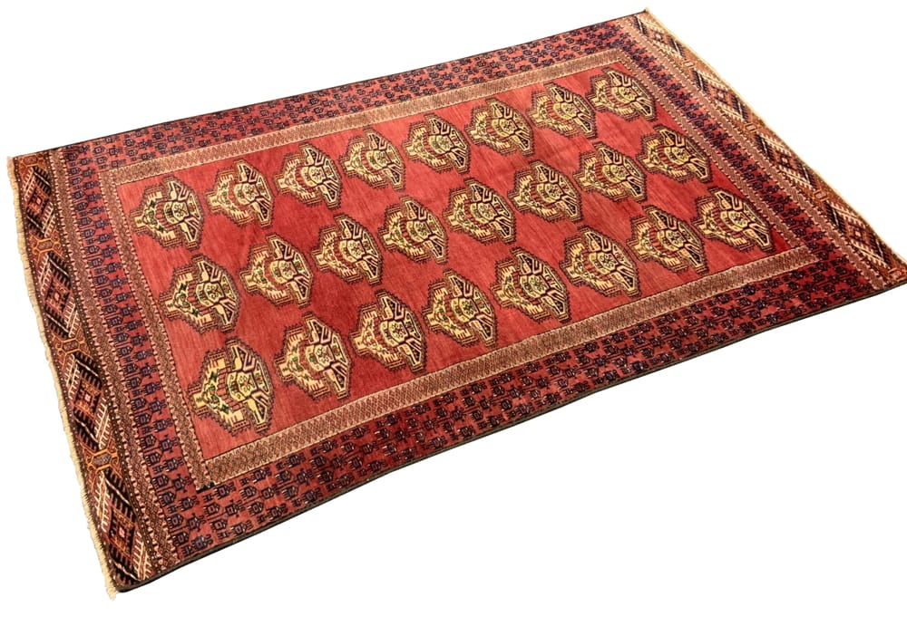 Rug#10554, Mid century Superfine Turkaman, Tekke clan, circa 1950, all wool, Rare piece, Persia, size 178x100 cm (6)