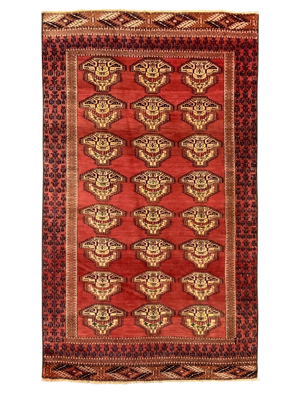 Rug#10554, Mid century Superfine Turkaman, Tekke clan, circa 1950, all wool, Rare piece, Persia, size 178x100 cm (7)