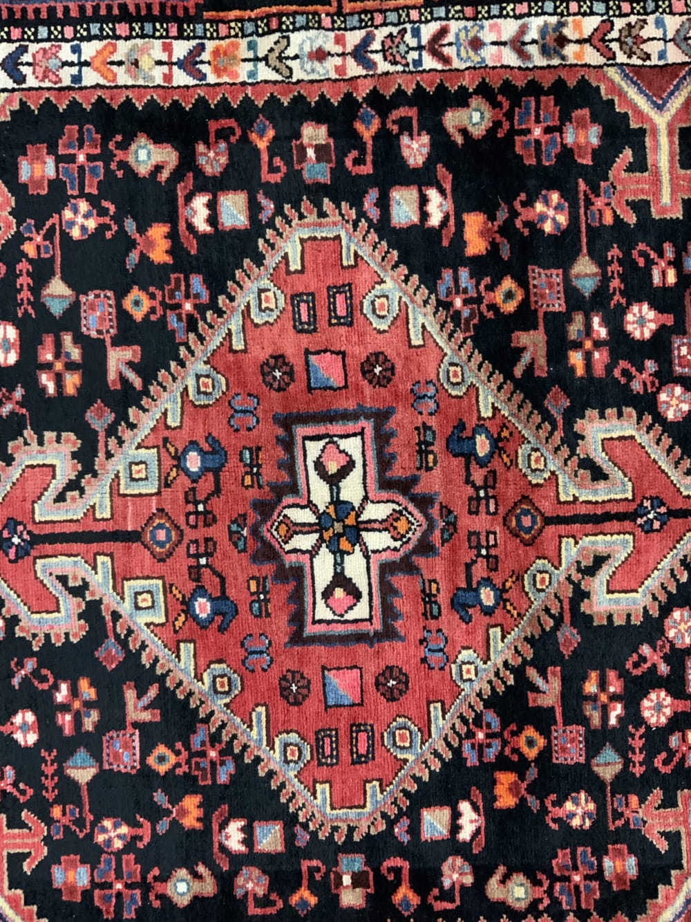 Rug#10599, Toyserkan Hamedan, c.1950, durable wool , Rare piece, N.W Persia, size 232x147 cm (5)