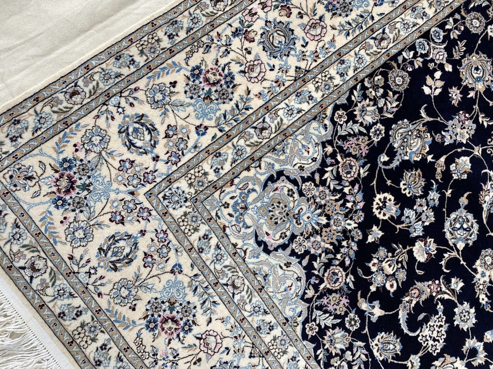 Rug# 10056, 6LA Nain, wool & silk pile, 900,000 KPSQM, circa 2000, Persia, size 308x213 cm (5)
