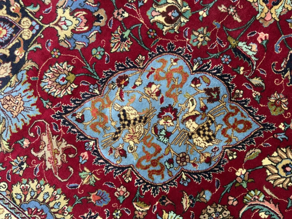 Rug# 10403, 50Raj-Tabriz, circa 1960, famous Sheikh-Safi design, collectable, Persia, size 382x300 cm (7)