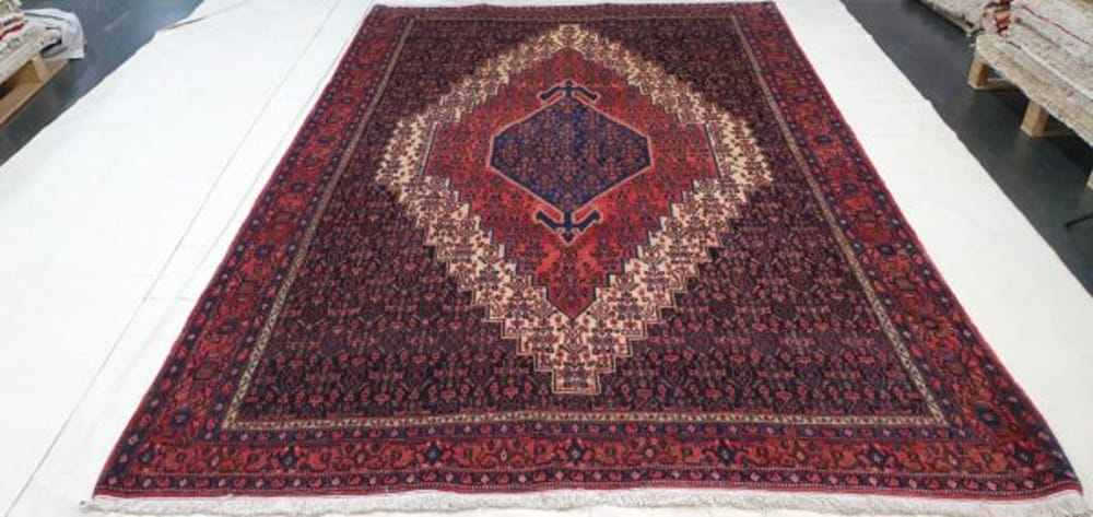 Rug# 2845 ,vintage Kurdistan Seneh, Takpood quality, immaculate, circa 1960, rare, Persia, size 325x210 cm, RRP $6500, Special $2300 (2)