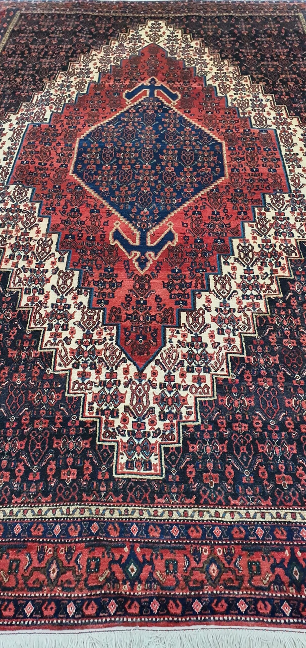Rug# 2845 ,vintage Kurdistan Seneh, Takpood quality, immaculate, circa 1960, rare, Persia, size 325x210 cm, RRP $6500, Special $2300 (4)