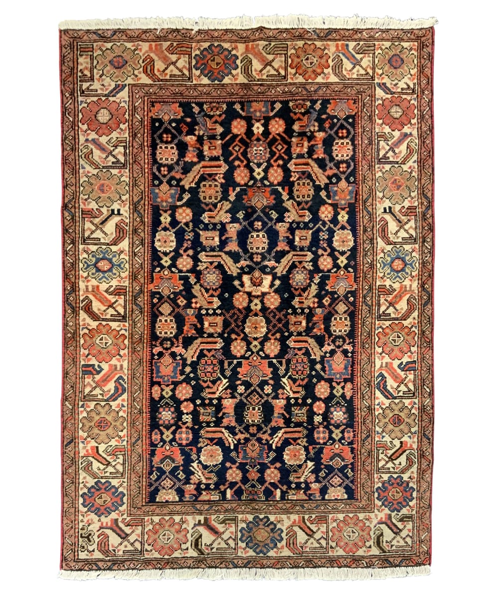 Rug# 10371, Antique Azari-Hashtrood, restored, circa 1920, rare & colectable , Persia, size 183x123 cm (2)