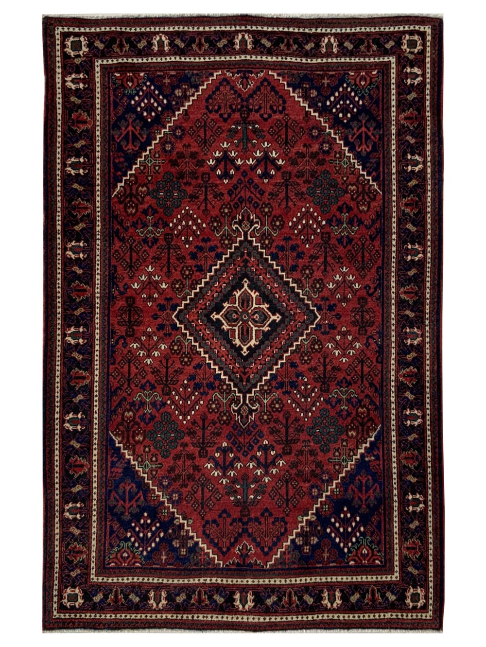 Rug# 7262A, Vintage & rare Persian Joshaghan, circa 1940, rare, Morcheh-khor village, natural dyes, Persia, size 201x138cm