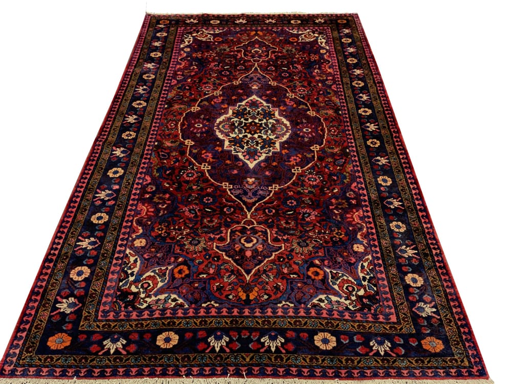 Rug#10560, vintage Armani-weave Bakhtiar, circa 1940, cottage weave, rare piece, West Persia, size 365x215 cm (1)